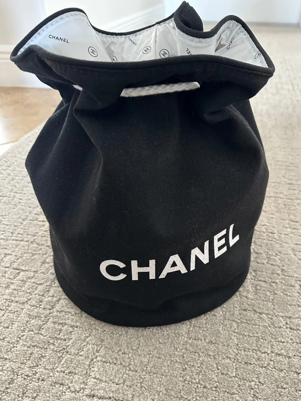 CHANEL Drawstring Bucket Bag